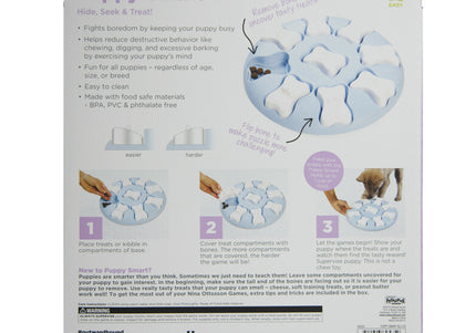 Nina Ottosson Puppy Smart Level 1 – Easy Interactive Puzzle Toy, Entry-Level Training Game