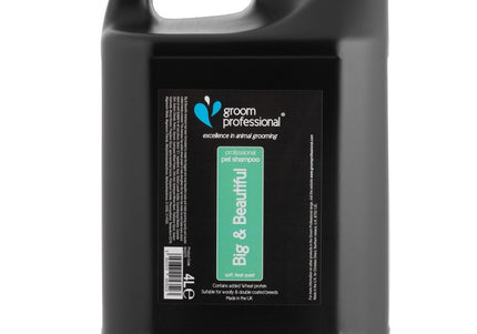 Groom Professional Big & Beautiful Volumising Shampoo – Concentrated Formula for Thick and Double Coats, 4L