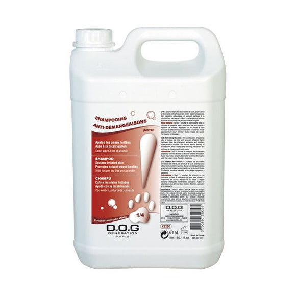 Dog Generation Anti-Itching Shampoo – Concentrated 1:4 Formula, 5L, Soothing Relief for Sensitive Skin