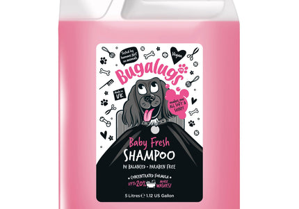 Bugalugs Baby Fresh Shampoo – Gentle Concentrate Formula, 1:20 Dilution, 5L Bottle