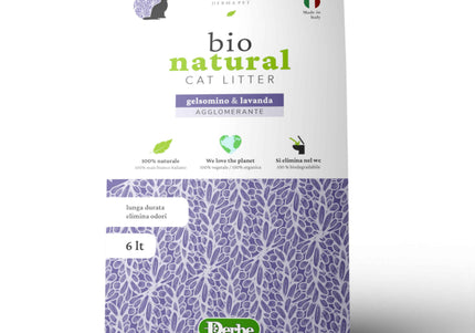 Natural corn cat litter with jasmine and lavender fragrance – 6L.