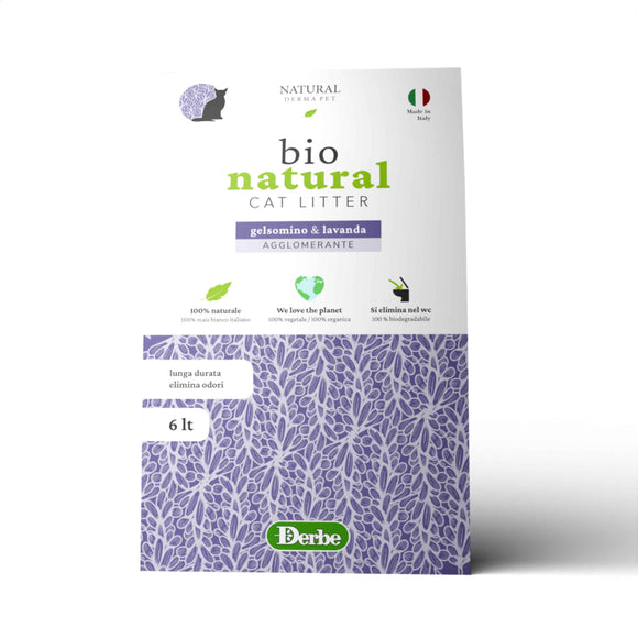 Natural corn cat litter with jasmine and lavender fragrance – 6L.