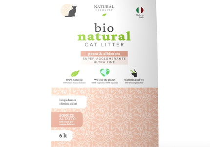 Natural corn-based clumping cat litter with strong odor control and soft texture – 6L