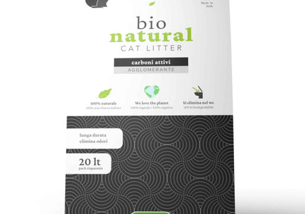 Cat Litter Bio Natural ACTIVE CARBON - 20 LT