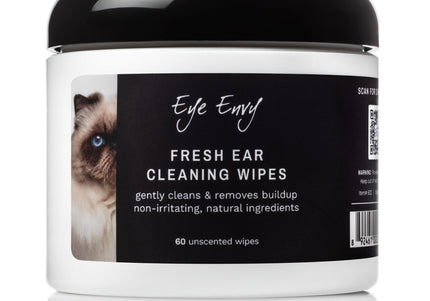 Eye Envy Fresh Ear Cleaning Wipes – Soft Textured Pads, Mild Lavender Scent, 60 Count