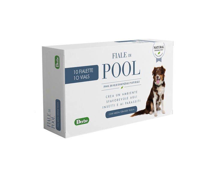 Natural Derma Pet Flea and Tick Protection Vial – Monthly Spot-On Formula, 8ml for Medium and Large Breeds