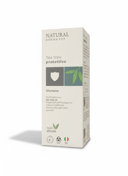 Natural Derma Pet Dog Shampoo – Deep Cleansing Formula with Tea Tree Oil, 200ml