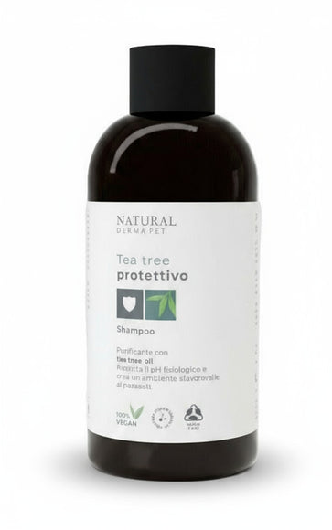 Natural Derma Pet Dog Shampoo – Deep Cleansing Formula with Tea Tree Oil, 200ml