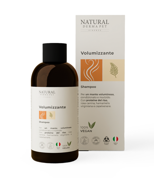 Natural Derma Volumizing Dog Shampoo for Softness and Shine