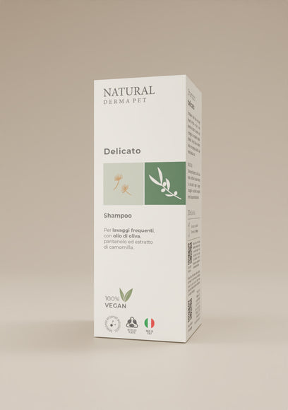 Natural Derma Pet Olive Oil Dog Shampoo – Gentle Frequent Wash with Chamomile Extract