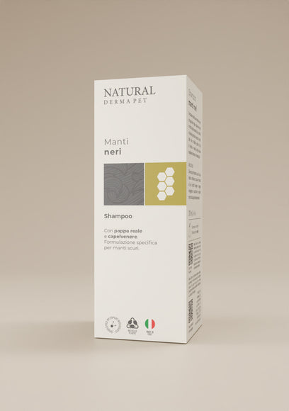 Natural Derma Pet Shine Enhancing Dog Shampoo – Black Coat Formula with Royal Jelly and Maidenhair Fern