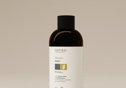 Natural Derma Pet Shine Enhancing Dog Shampoo – Black Coat Formula with Royal Jelly and Maidenhair Fern