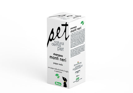 Natural Derma Pet Shine Enhancing Dog Shampoo – Black Coat Formula with Royal Jelly and Maidenhair Fern