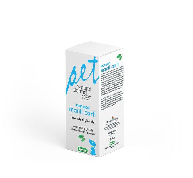 Natural Derma Pet Short Hair Dog Shampoo – Sunflower Ceramides and Mallow, Nourishing Formula