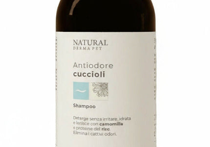 Natural Derma Pet Puppy Shampoo – Ultra-Gentle Soothing Cleanser with Rice Protein and Chamomile