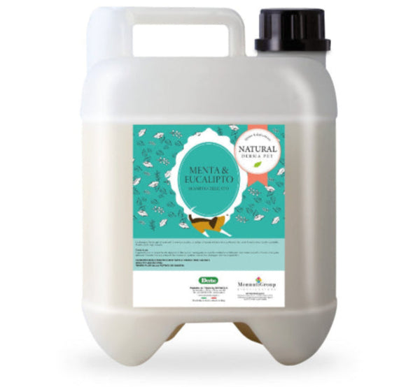 Refreshing dog shampoo with mint and eucalyptus – 5L