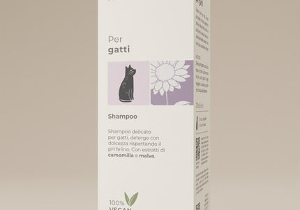 Natural Derma Pet Cat Shampoo – Soothing Hydrating Formula with Chamomile Extract