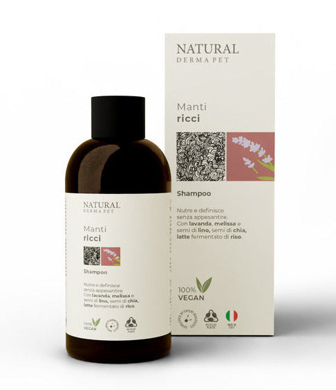 Natural Derma Pet Curly Coat Dog Shampoo – Hydrating Formula Enhances Definition and Shine for Curly Hair