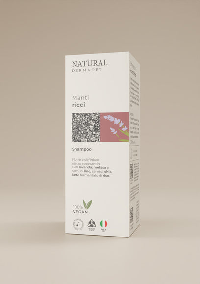 Natural Derma Pet Curly Coat Dog Shampoo – Hydrating Formula Enhances Definition and Shine for Curly Hair