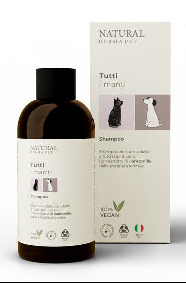 Natural Derma Pet Gentle Soothing Shampoo – Chamomile Infused, Mild Formula for Sensitive Coats