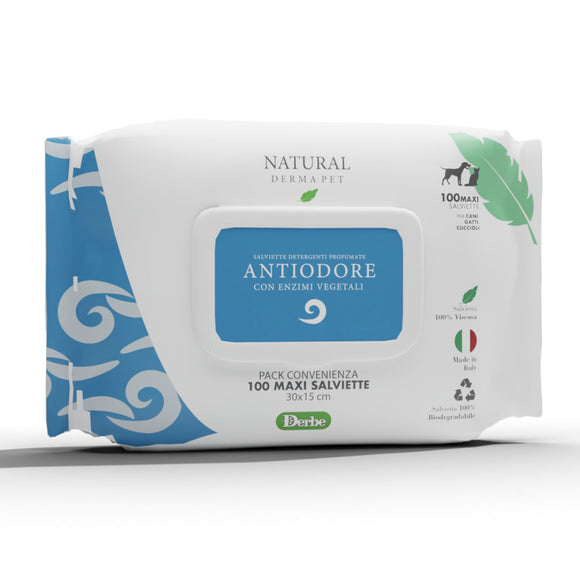 Wet Dog & Cat Deodorizing Wipes – Big Pack 100pcs