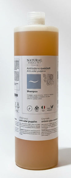 Natural Derma Pet Puppy Shampoo – Ultra-Gentle Soothing Cleanser with Rice Protein and Chamomile