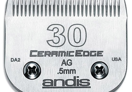 Andis CeramicEdge No. 30 Blade – 0.5mm Precision Ceramic Cutter, Durable and Long-Lasting