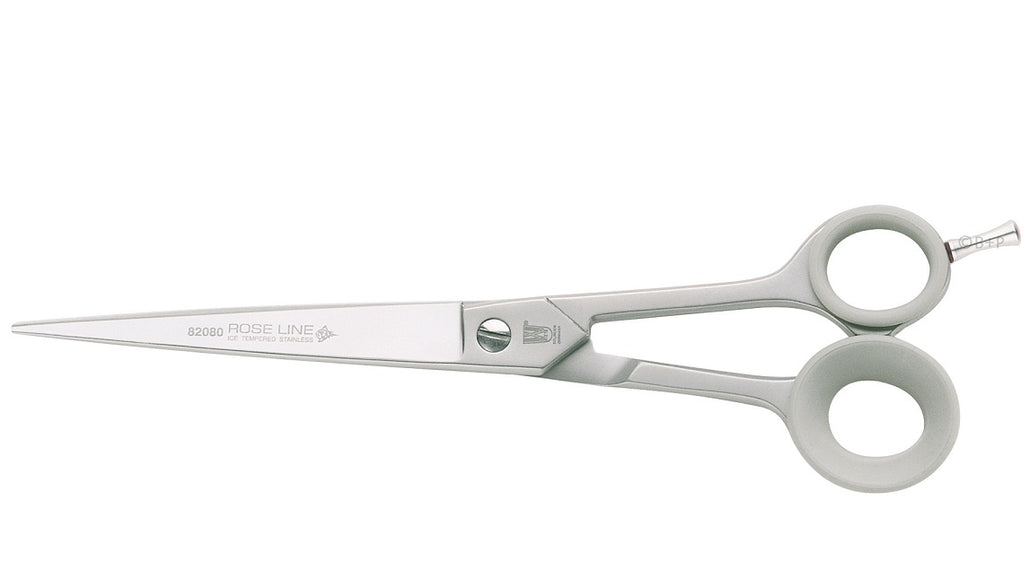 Witte Rose Line 8" Straight Grooming Scissors – Micro-Bevel Edge, Precision Cutting