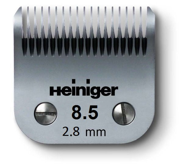Heiniger Blade No. 8.5 – Precision Steel Clipper Blade, 2.8mm Cutting Length, Durable Design