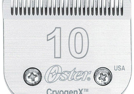 Oster Cryogen-X No. 10 Clipper Blade – 1.6mm Precision Steel, Durable Edge