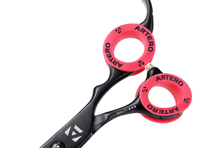 Artero Marte Silicone Insert – Red Soft Grip Ring for Grooming Scissors, Ergonomic Comfort