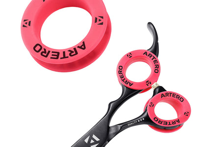 Artero Marte Silicone Insert – Red Soft Grip Ring for Grooming Scissors, Ergonomic Comfort