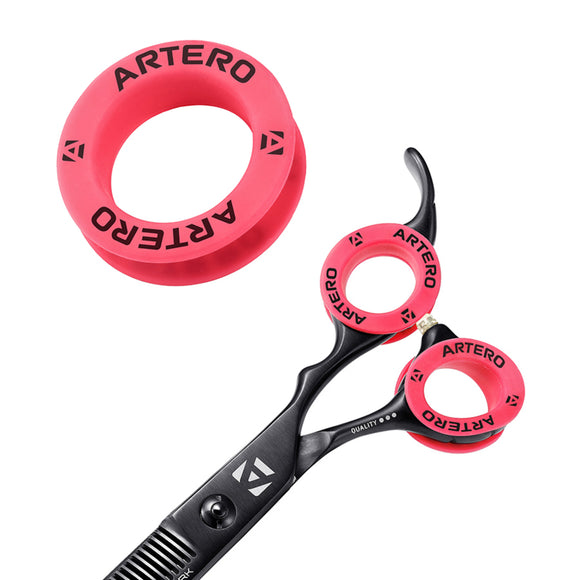 Artero Marte Silicone Insert – Red Soft Grip Ring for Grooming Scissors, Ergonomic Comfort
