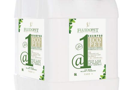 FluidoPet EcoPet Sebum Regulator & Degreasing Shampoo – Concentrated Cleansing Formula, Regulates Coat Oils