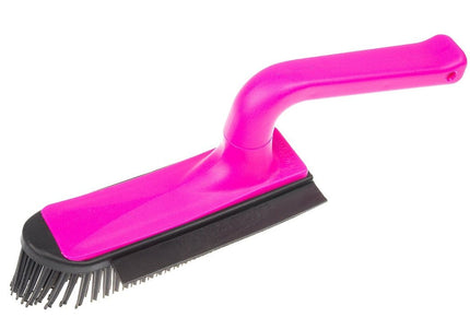 V7 Hand-Held Rubber Brush and Dustpan – Innovative Red Cleaning Duo, Ergonomic Design