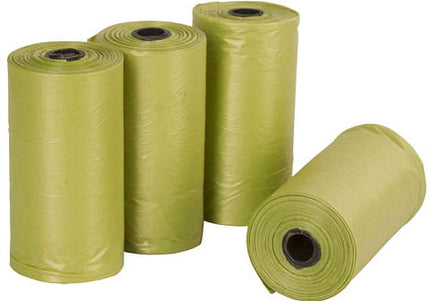 Kerbl Biodegradable Animal Waste Bags – Eco-Friendly Leakproof Design, 4 Rolls