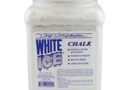 Chris Christensen White Ice Chalk – White Powder Concealer Adds Texture and Covers Discoloration, 227g