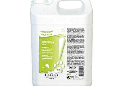 Dog Generation Hard Coat Shampoo – Concentrated Formula 1:4, 5L, Enhances Texture and Volume