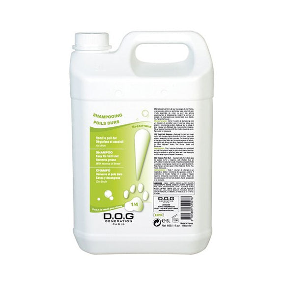 Dog Generation Hard Coat Shampoo – Concentrated Formula 1:4, 5L, Enhances Texture and Volume