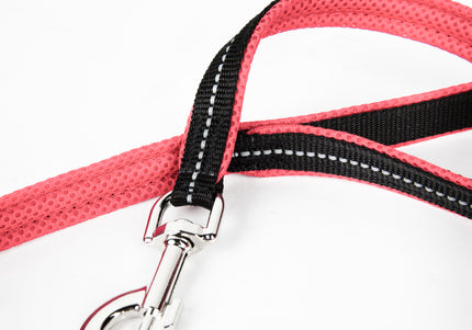 Julius-K9 Powair Leash Large – Lightweight Breathable Dog Leash in Red, Durable Design