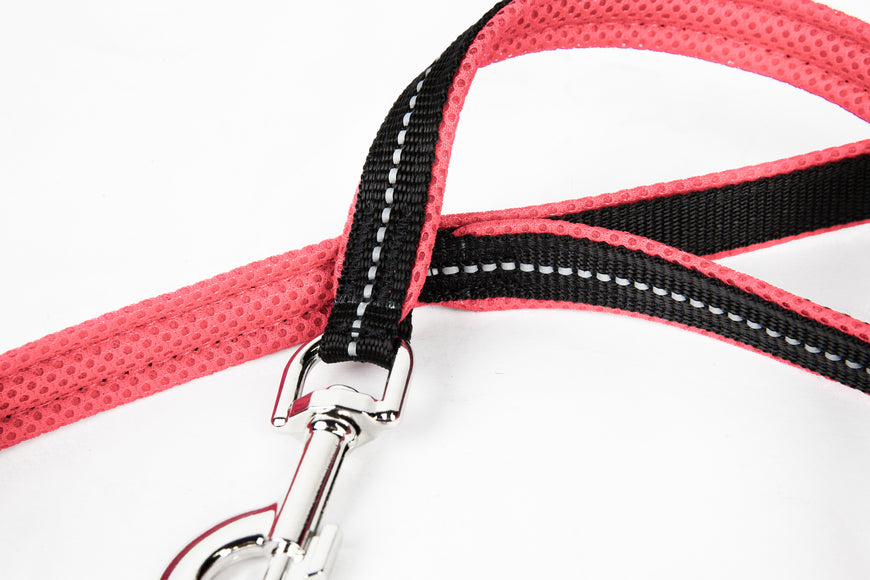 Julius-K9 Powair Leash Large – Lightweight Breathable Dog Leash in Red, Durable Design