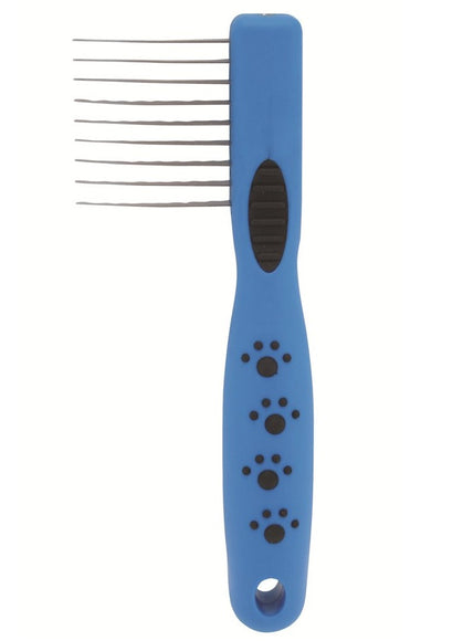 Groom Professional Dematting Comb – Side Felt Tool with 9 Long Blades, Ergonomic Handle