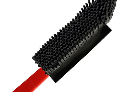V7 Hand-Held Rubber Brush and Dustpan – Innovative Red Cleaning Duo, Ergonomic Design