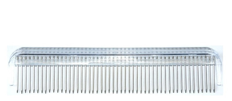 Chadog Transparent Grooming Comb – 18cm Rotating Teeth for Smooth Detangling
