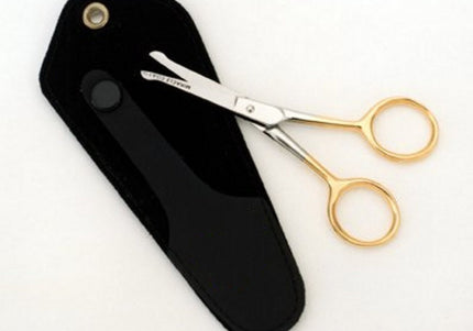 Chadog Ideal Cut Straight Safety Scissors 4" – Precision 10.5cm Blade, Ergonomic Design