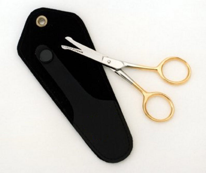 Chadog Ideal Cut Straight Safety Scissors 4" – Precision 10.5cm Blade, Ergonomic Design