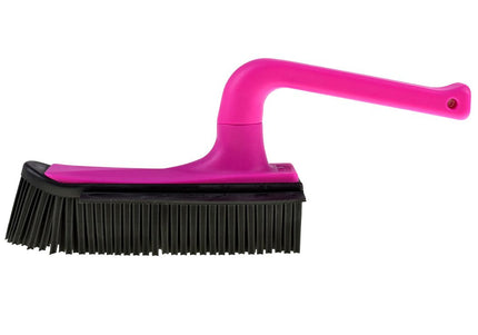 V7 Hand-Held Rubber Brush and Dustpan – Innovative Red Cleaning Duo, Ergonomic Design