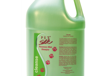 Pet Silk Rosemary Mint Shampoo – Nourishing Concentrate with Peppermint, Revitalizes All Coat Types, 3.8L
