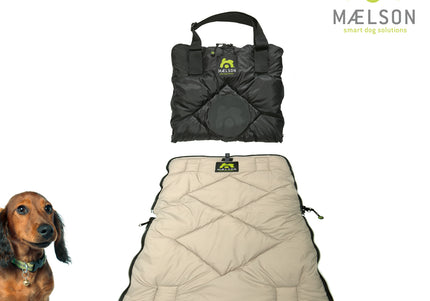 Maelson Cozy Roll Travel Dog Bed XL – Soft Foldable Mat with Protective Cover