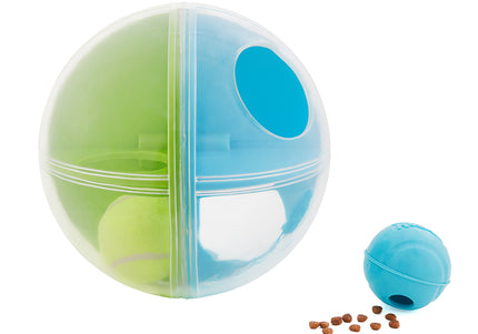 Nina Ottosson A-Maze Ball Level 2 – Interactive Treat Puzzle Ball with Internal Maze Design